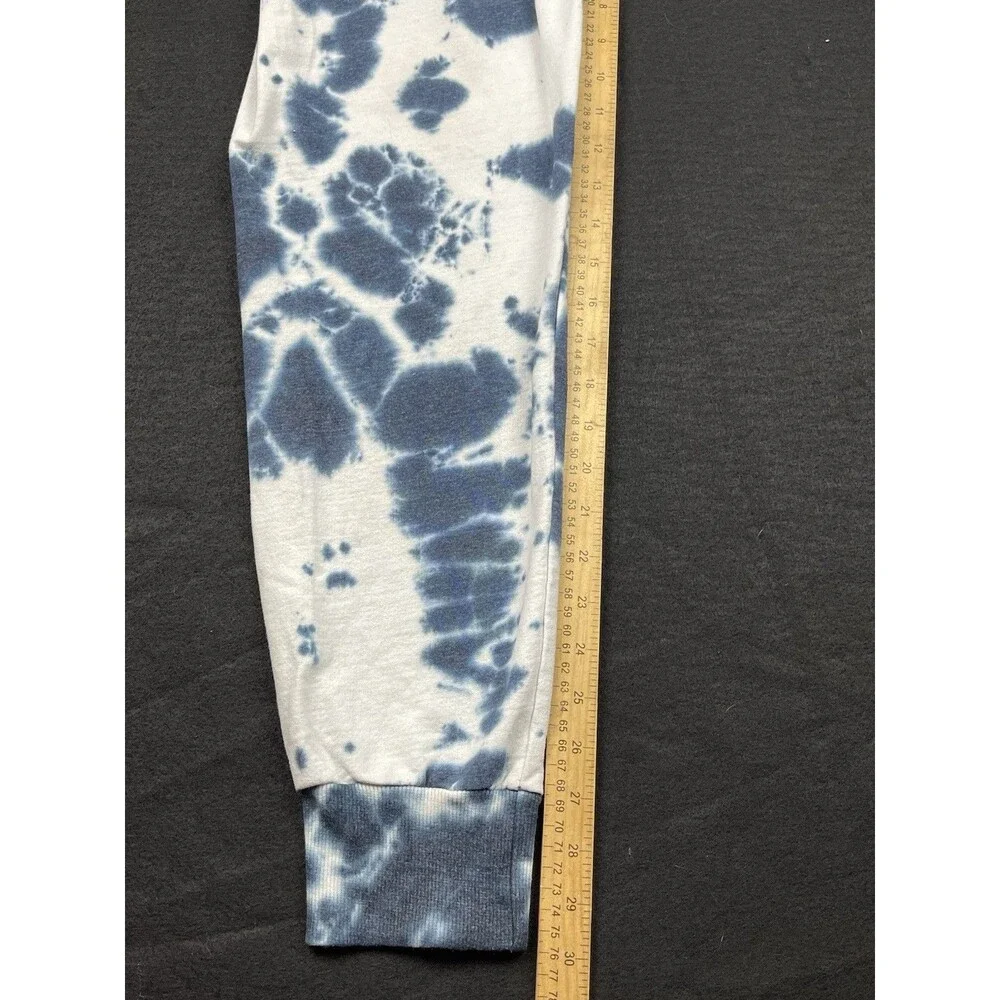True Religion Size Medium Tie Dye Jogger Drawstring Dark Blue Spots Sweatpants